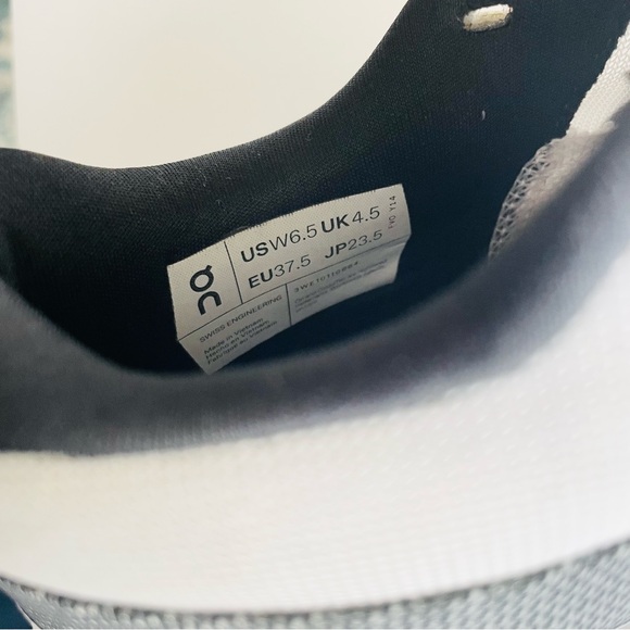 On Running women’s SIZE 6.5 Cloudmonster sneakers in black & white - Picture 9 of 12